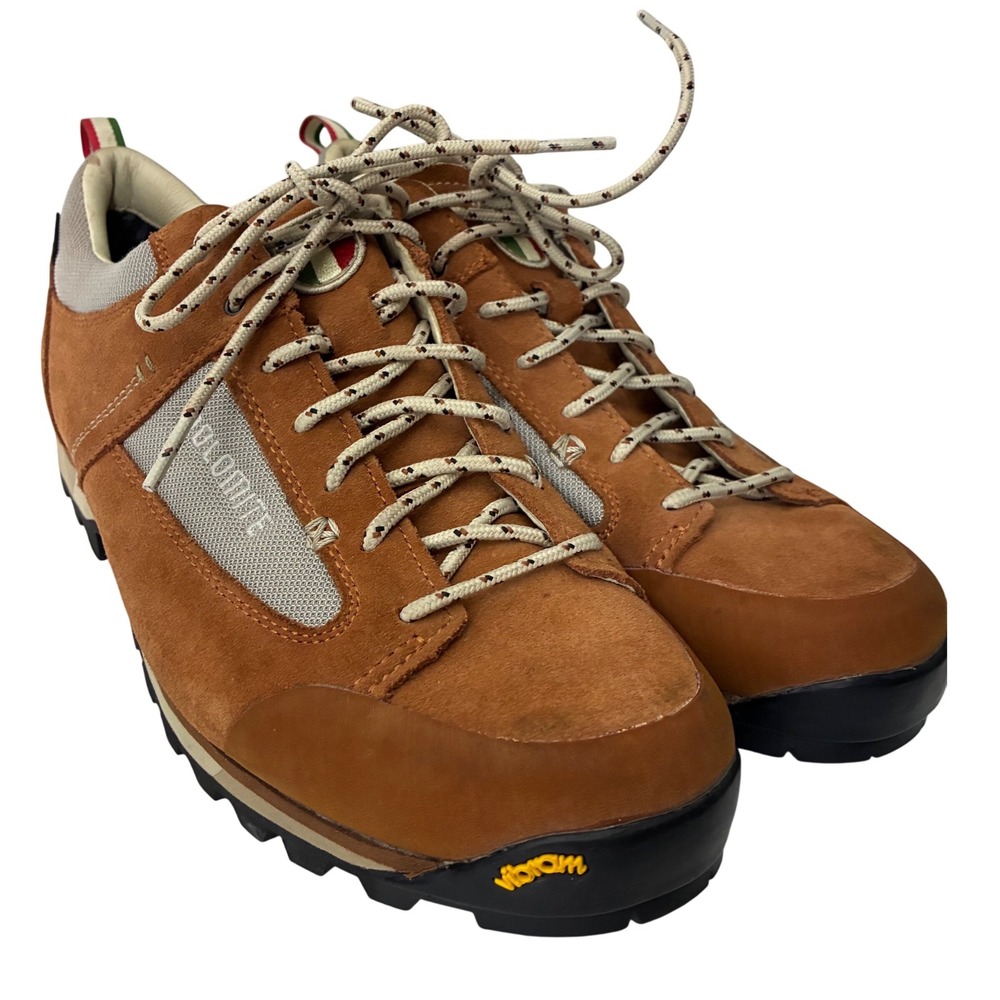 Dolomite Men's Brown Leather Hiking Shoes.